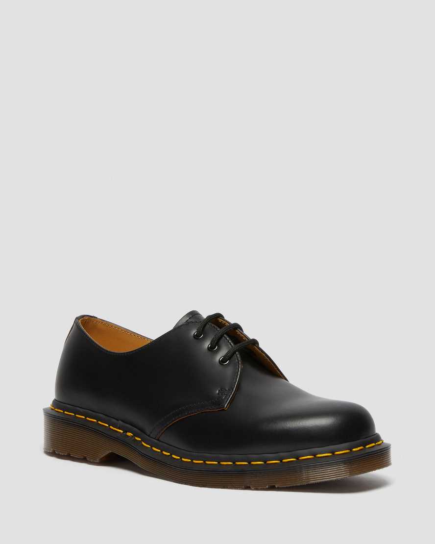 Dr Martens Oxford Shoes Men's 1461 Vintage Made In England Black | Malaysia 62879-RSAC